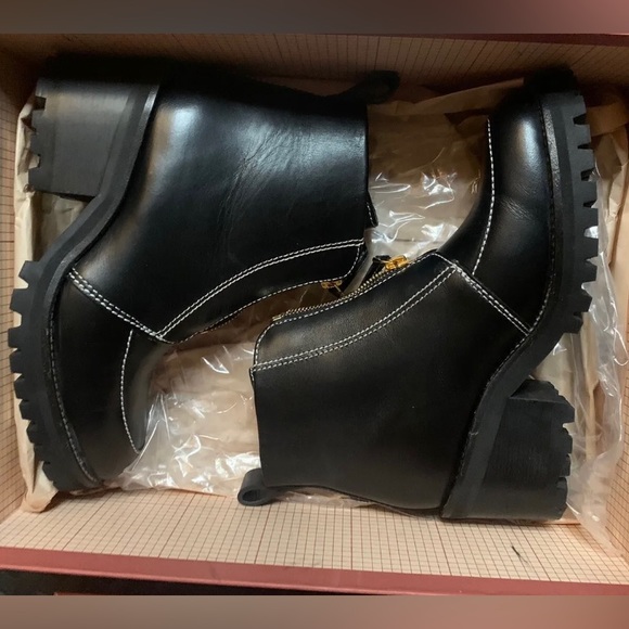 Want Les Essentiels Women's Leather Boots, Size 6 (EU 36), Black, NEW WITH BOX! - Picture 8 of 13